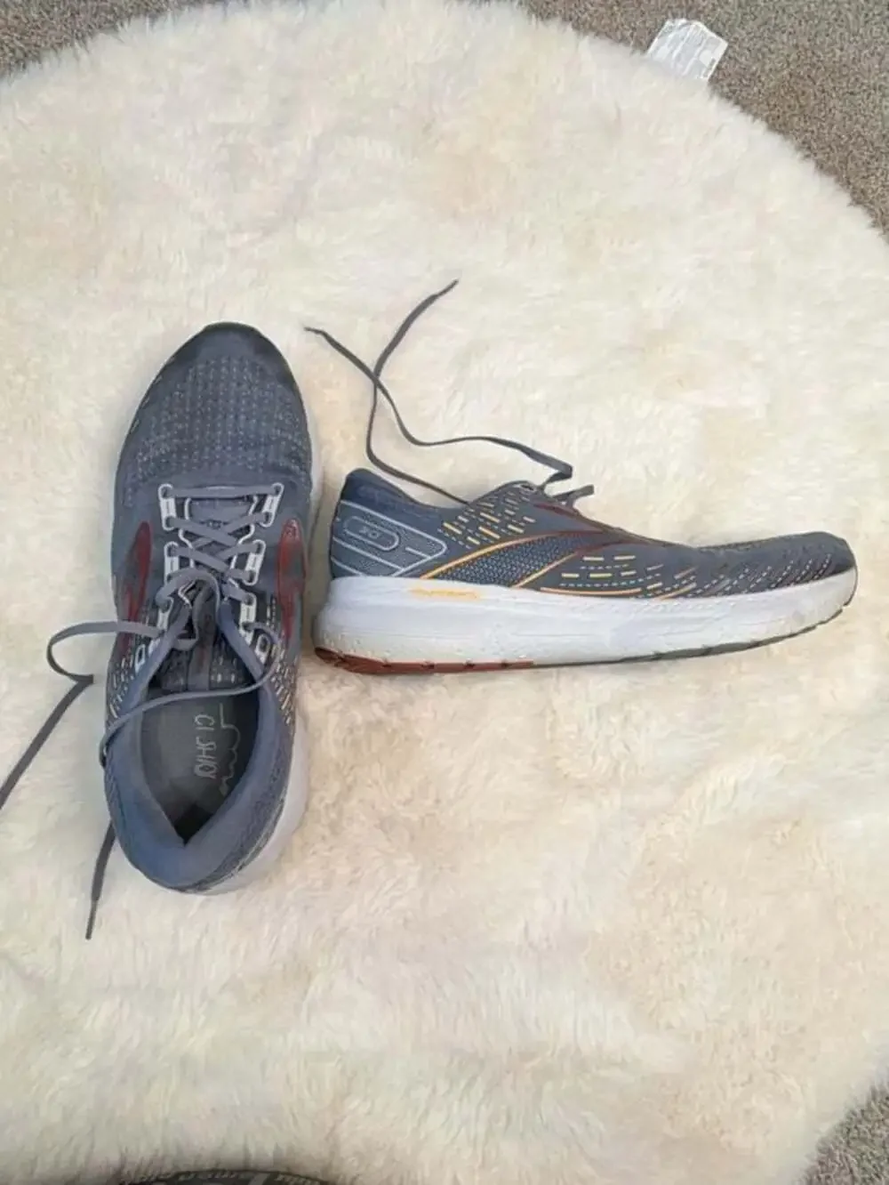 Brooks Glycerin 20 Men's Neutral Running Shoes Gray Orange